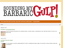 Tablet Screenshot of barbaricgulp.com